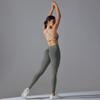 New Seamless Knitted Solid Color Sexy Back Tight Fashion Back V-waist Yoga Suit Running Fitness Set