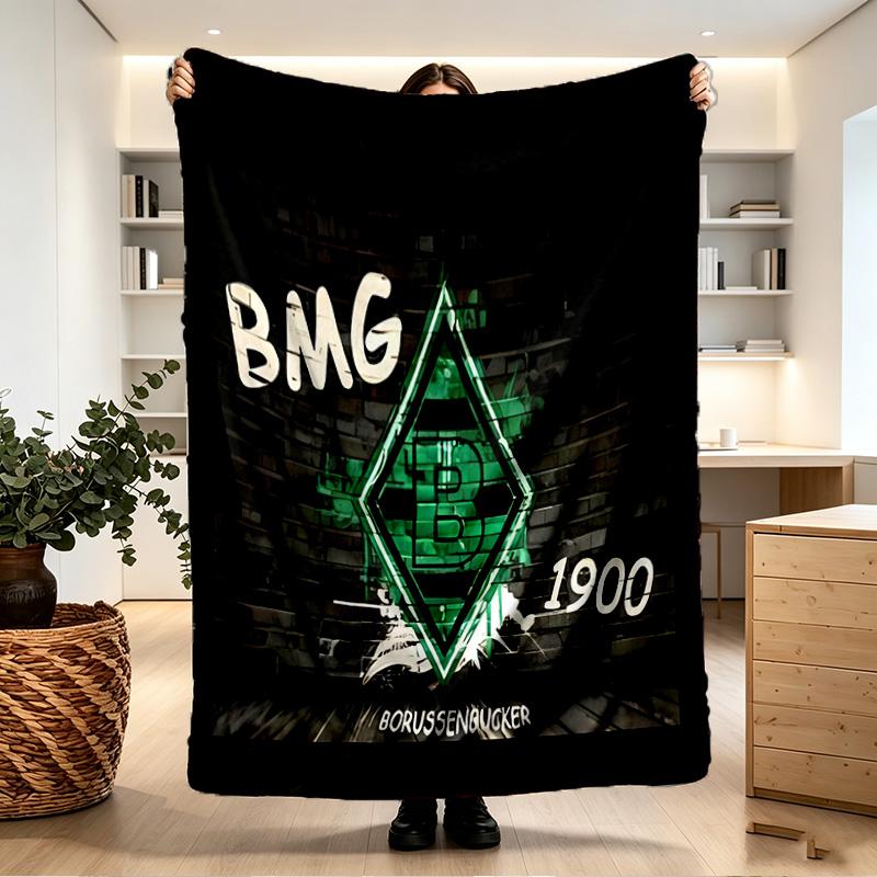 Borussia Monchengladbach Print Blanket - Soft & Comfortable, for Bedroom, Travel, Sofa, Home Decoration - Birthday Christmas Gift for Friend