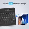 Mini Ultra Thin Backlight Bluetooth Keyboard Wireless Keyboard Tablet Rechargeable Keyboard For Tablet Ipad Cell Phone Laptop