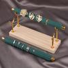 Solid Wood Base Ring Display Rack Sponge Stick Ring Holder Multi Layer Ring Storage And Organization Rack Removable Metal Rack