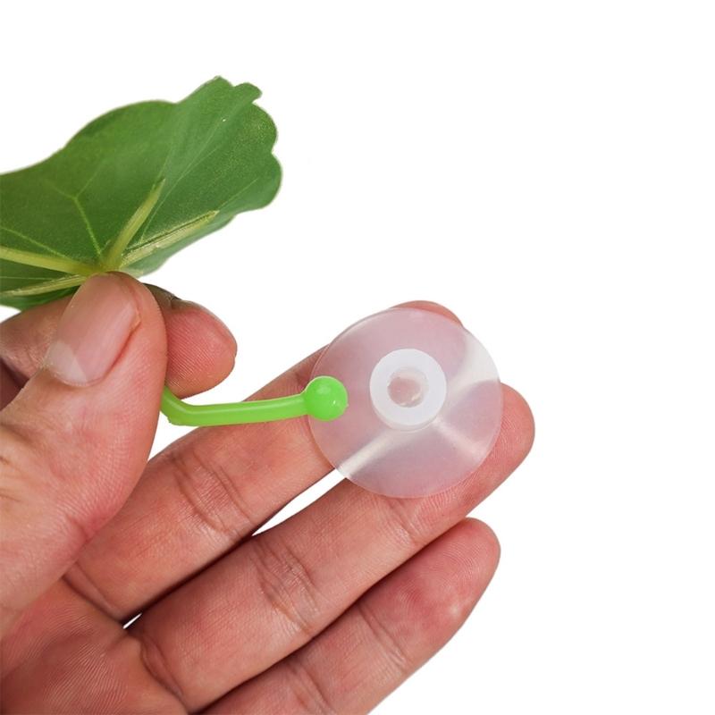 3PCS FishTank Suction Cup Leaves Natural Resting Bed Spawning Pad For Fish Easy Installation Aquarium Underwater Decors