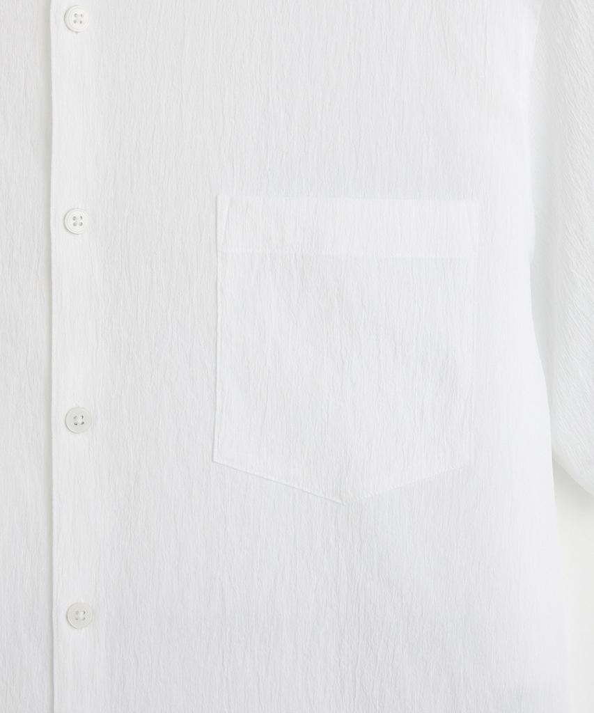 STCO [Japan Matusmi] Seersucker Short Sleeve Shirt_White (Classic Fit)_Sdsxb91Csw