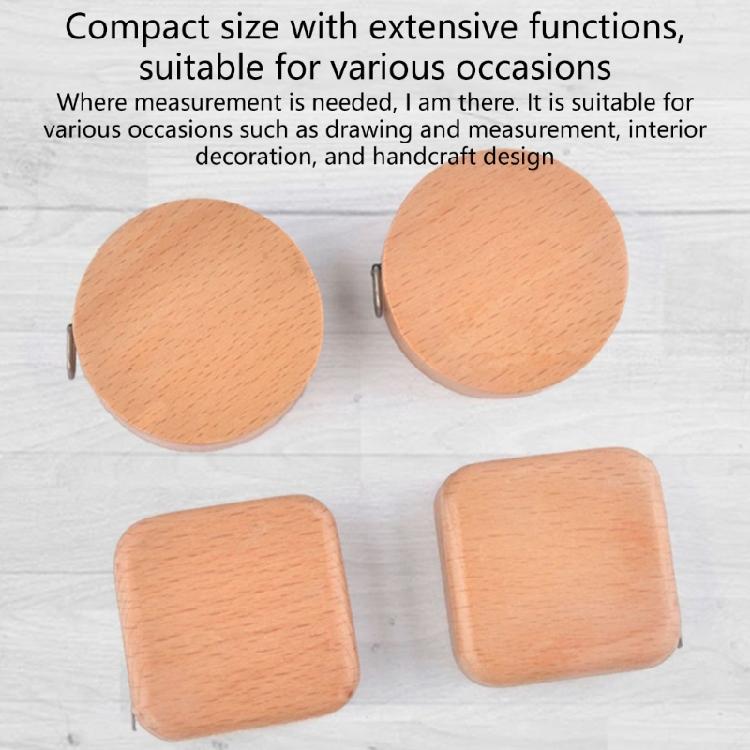 Wood Case Construction Tape Measure 2m Measuring Tape Ruler for Comfortable Grip In Any Setting