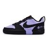 Nike Court Borough Slip Resistant Low top Skateboard Shoes Women's Black Purple BQ5448-110(Team80-S-BOX)
