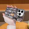 TPU wave pattern + cardboard for iphone16promax mobile phone case 14 new apple 15/13/12 anti-drop