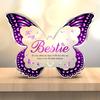 2D Flat Butterfly-Shaped Birthday Gift Acrylic Keepsake Decorations Plaque, Suitable for Wall Decoration, Porch, Room, Villa, Accents Home, Hallway, O
