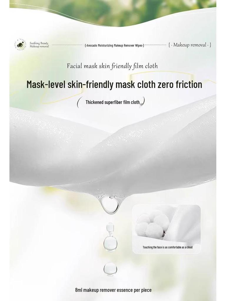 **Avocado Deep Cleansing Makeup Remover Wipes (2 Large Packs) - New Customer Special: $0.01**