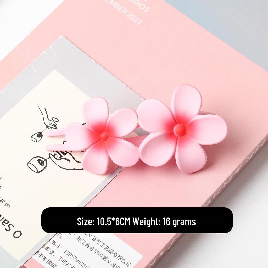 Elegant Matte Flower Updo Duckbill Hair Clip for Women