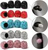 4/2pcs Diamond Car Tire Valve Caps Vehicle Bling Crystal Valve Cap Car Styling Accessories Shining Dust-proof Wheel Valve Cover