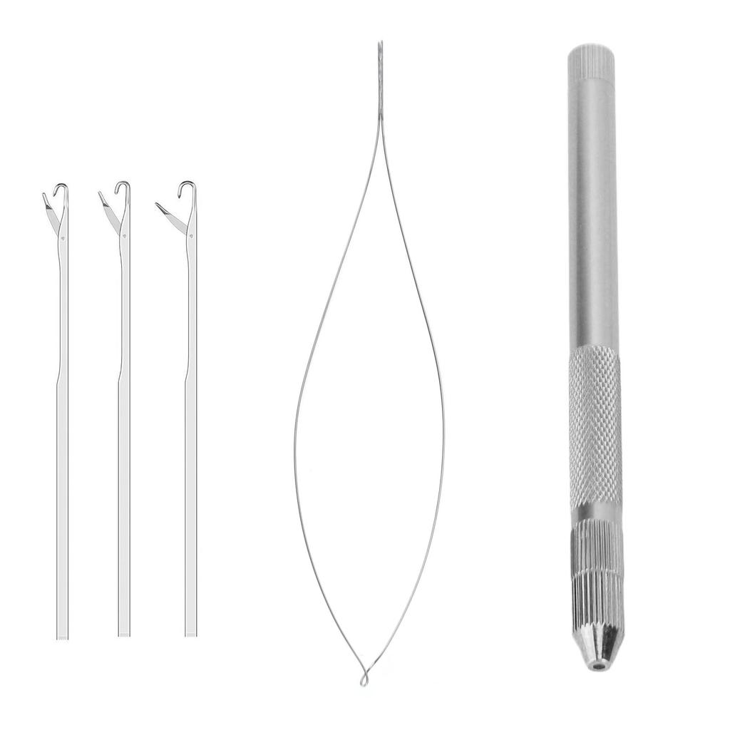 Hair Extension Tools Alloy Threader Pulling Hook Loop for Professional Hair Styling Accessory