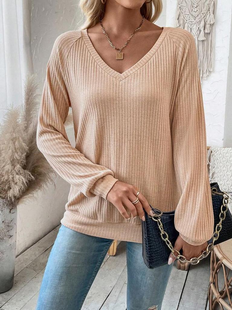 New Ladies Back Patchwork Lace Trim Hollow Inserted Shoulder Sleeve Long Sleeve T-Shirt Top for Women