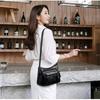 1 Pcs New Ladies Bags PU Single Shoulder Messenger Bag Soft Surface Zipper Women Crossbody Simple Gorgeous Black Handbags