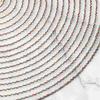 Modern Minimalist Mesh Placemat European Round PET Woven Coffee Dining Table Decoration Mat Plate and Bowl Mat Fruit Platter Pad