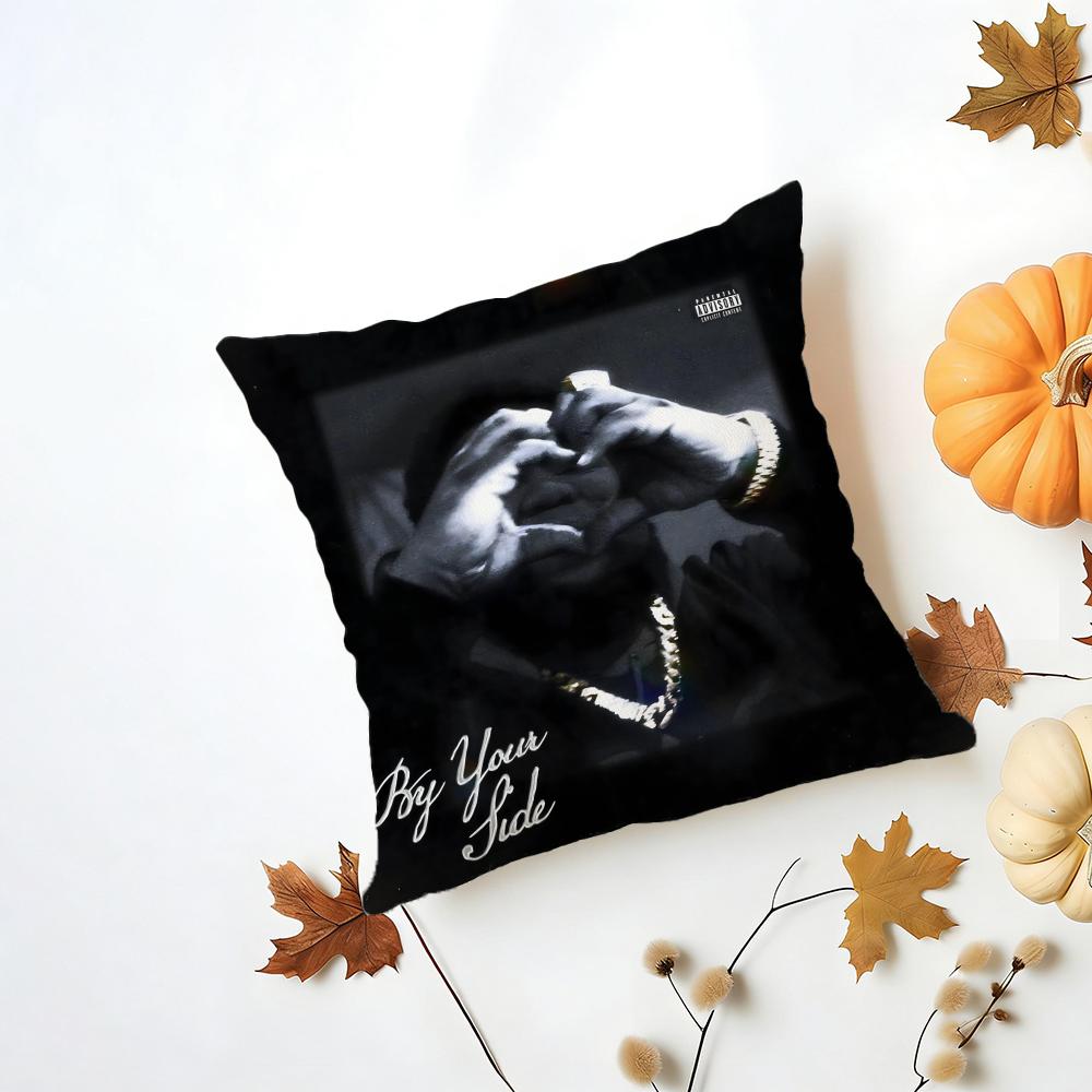 Rapper RRod Wave Cushion Cover Iceland Washable Linen Soft  for Daily Sofa Bed Home Room Decor