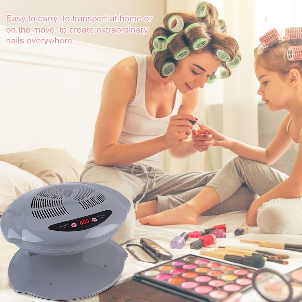 YIKOOLIN Nail Fan Dryer For Regular Nail Polish Hot Cold Nail Dryer Fan Nail Dryer Nail Art Polish Machine For Fingernail Toenai