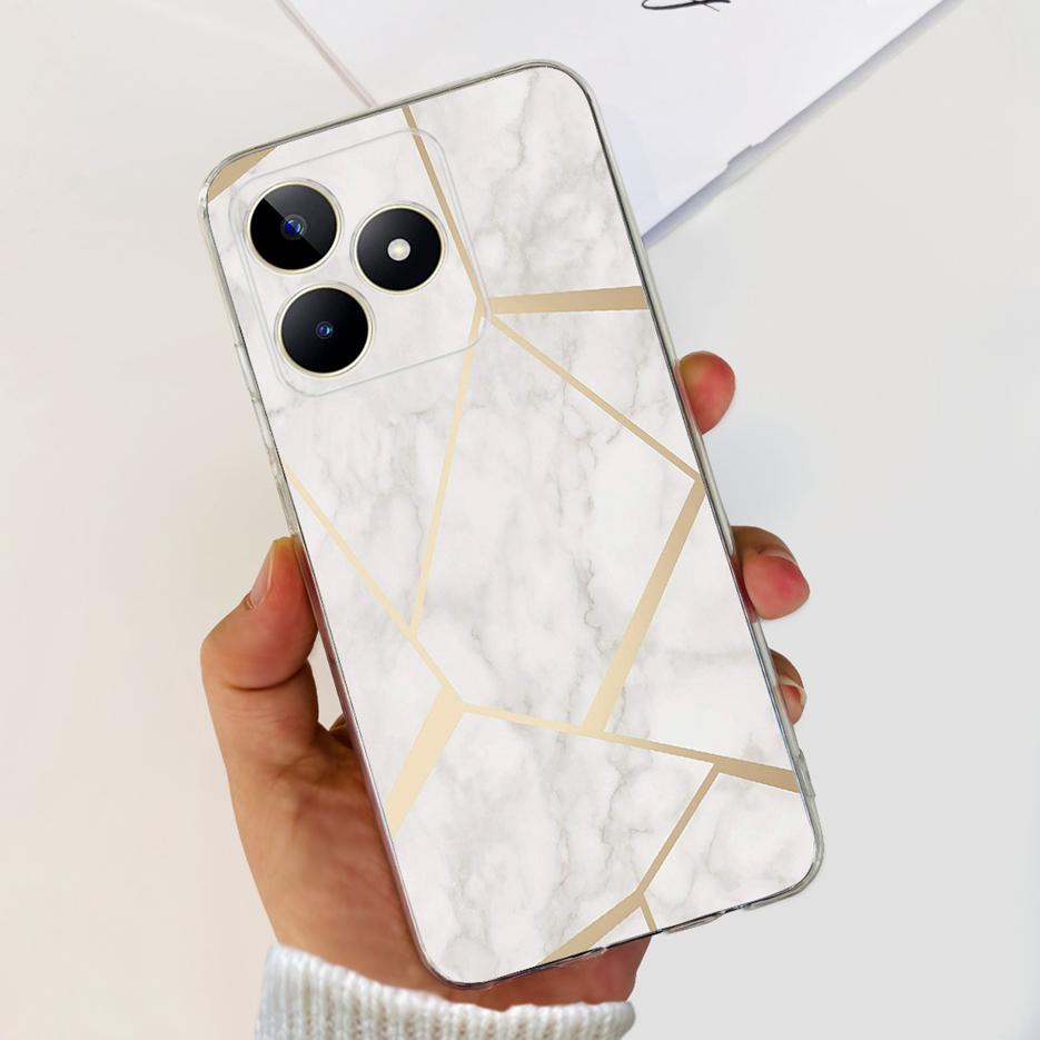 Etui na Realme Note 50 RMX3834 Uroczy Kot Malowane Pokrowiec Miękki Silikonowy Pokrowiec na Telefon Na Realme Note 50 Note50 Tylna Pokrywa 6.74'' Torby