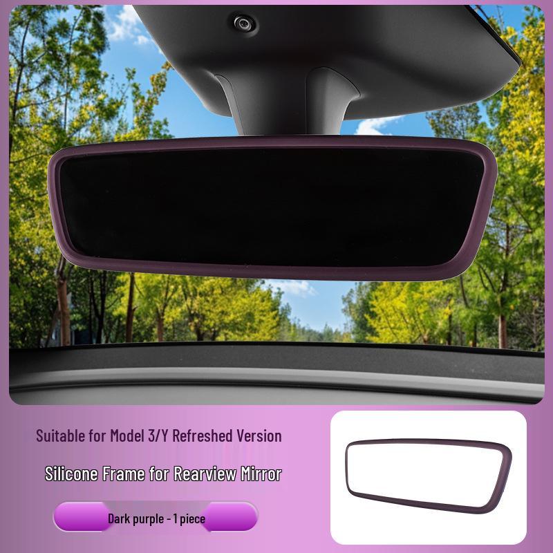 Updated Tesla Model 3/Y Center Console Silicone Wireless Charger Decor Accessory.