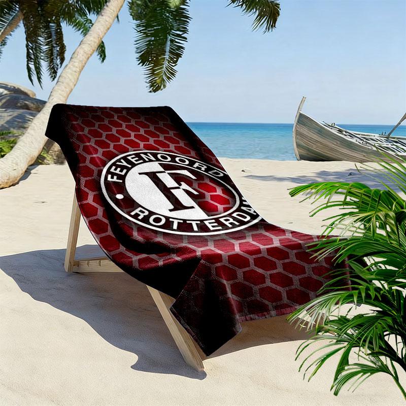 Toalla de Playa Estampada Feyenoord, Toalla Grande Suave de Secado Rápido para Playa, Camping, Natación