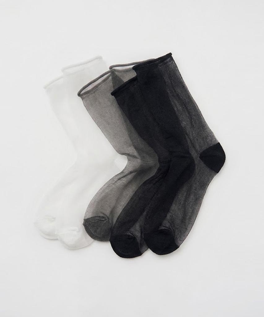 MONGDOL Glitter Sheer Loose Socks Mdac049_3 Colors