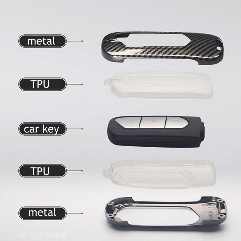Metal Key Case Cover For VOYAH Free Dreamer 2024 Holder Shell Keychain Accessories
