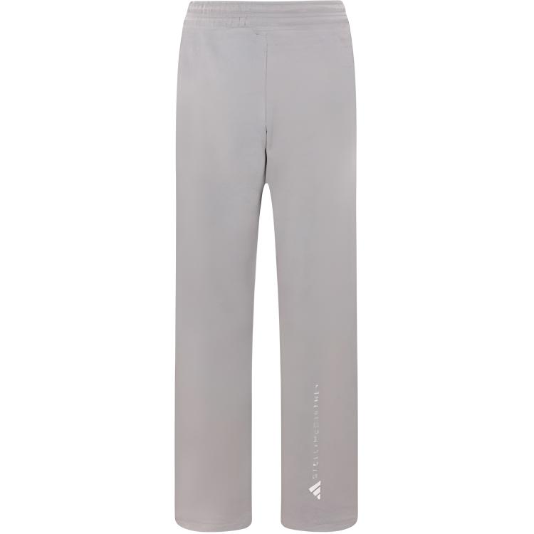 Adidas Solid Color Letter Print Lace-Up Straight Leg Casual Pants Women bottoms Gray JG3690