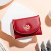 Women PU Leather Trifold Wallet Cute Daisy Short Purse Large Capacity Card Holder Coin Pocket ID Window Cash Wallet for Girls
