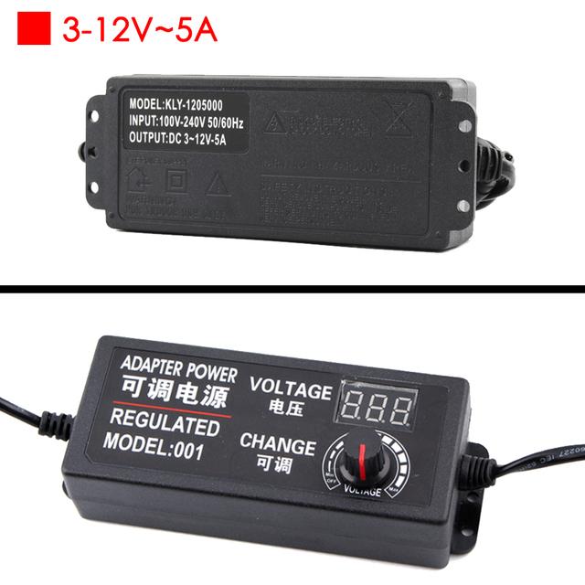 Various AC-DC Source 220V 110V Adjustable Power Supply 12V 24V Adapter 5V Display Screen 3V-24V 1V-24V 3V-12V 9V-24V 1A 2A 3A 5A
