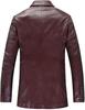 Lammleder Formell Stilvoll Mode Herren Blazer Burgunder Handgefertigt Echtes Leder