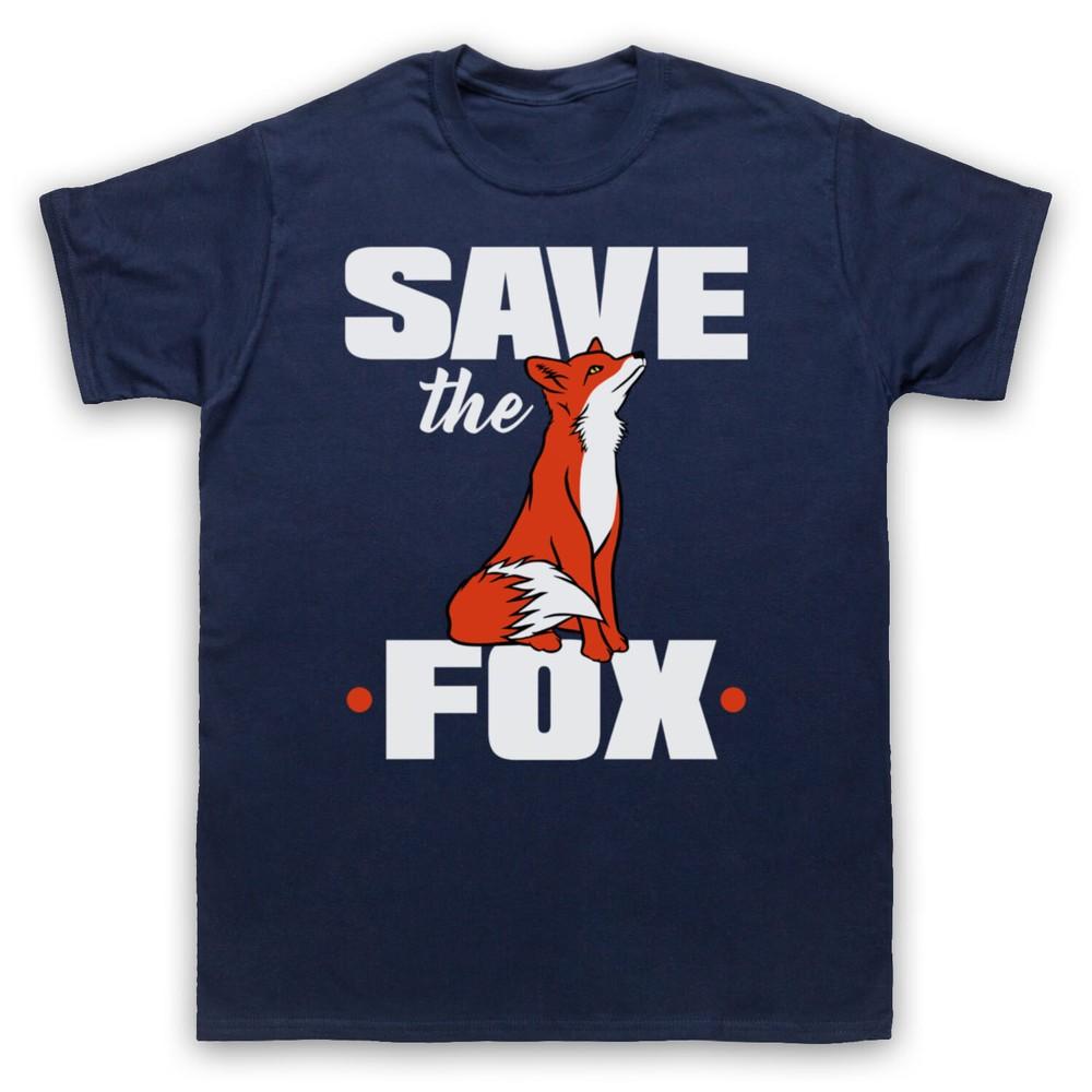 

Save The Fox Protest Anti Hunting Animal Lover Mens And Womens T-Shirt 4XL