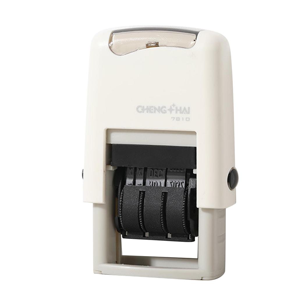 Self Inking Date Stamp 25x2.8mm English Date Clear Imprint Quick Drying Adjustable Self Inking Stamp English Date Stamp