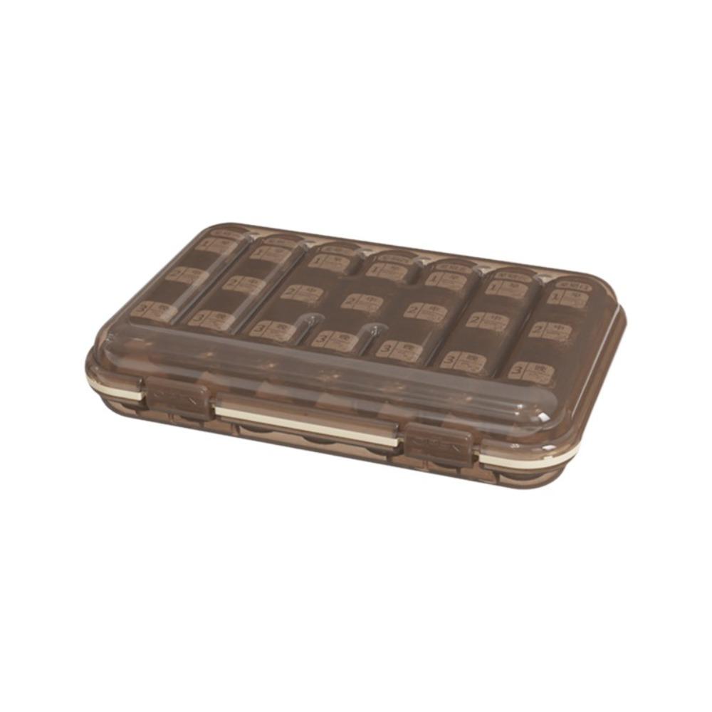 21 Grid Pill Dispenser Large Capacity Pill Classification Box Medication Organization