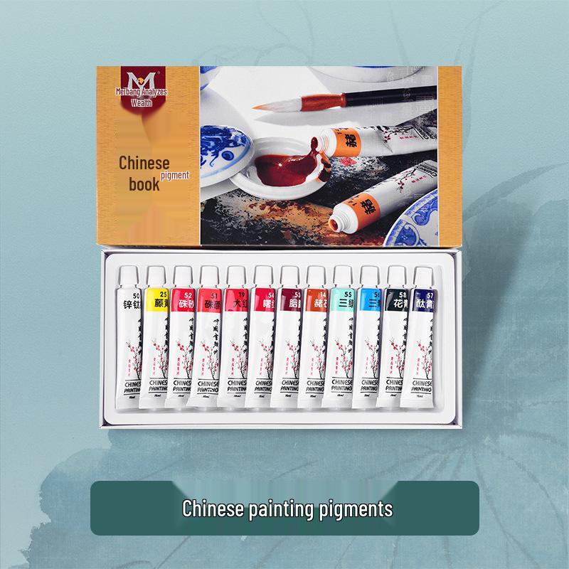 

Набор кистей для китайской живописи тушью Mibang Qifu - Набор для начинающих для пейзажной живописи и детского творчества