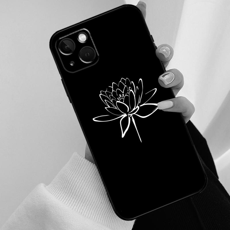 Lotus Flower Phone Case For iPhone 17 Pro Max 16 15 14 11 12 13 Pro Max mini 15 16 Plus 16e 17 Air Cover