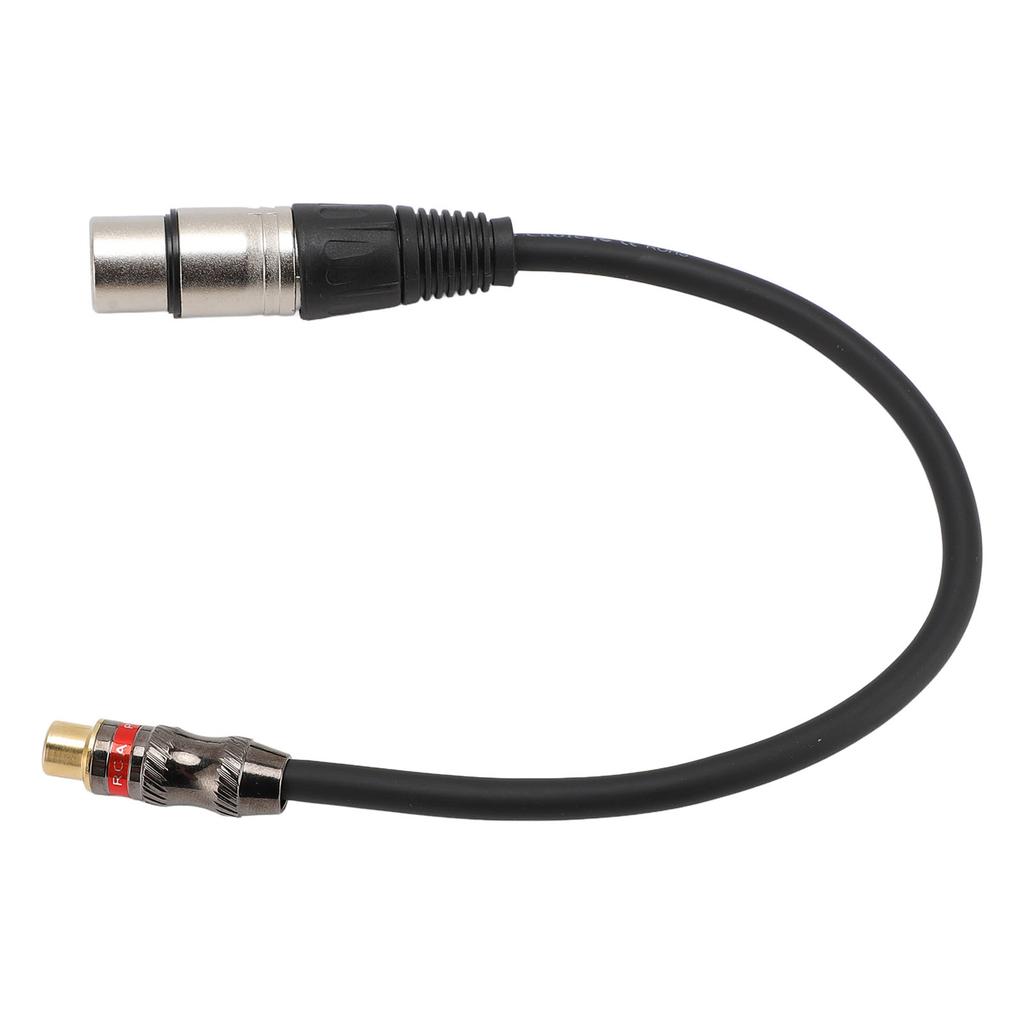 XLR Female To AV Female Cable 30cm Length 6mm Diameter XLR AV Adapter Cord for Mixer Microphone Amplifier