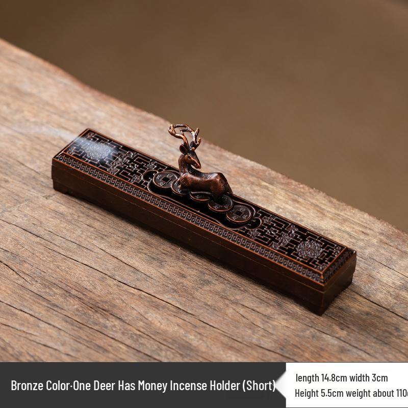 Antique Bodhi Leaf Incense Holder - Japanese-Inspired Aromatherapy Stand