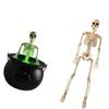 Plastic Witches Cauldron Set Halloween Decoration Set Creative Craft Project For Home Porch Party Atmosphere Enhancers