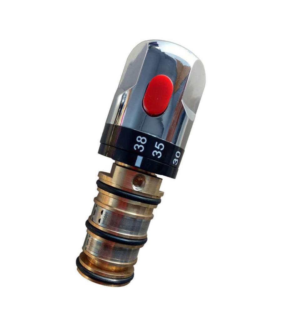 Intelligent Solar Thermostatic Valve: Quick-Adjust Hot & Cold Faucet with Hand Wheel
