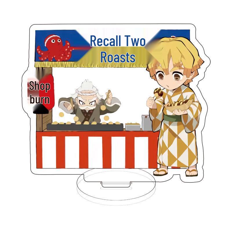 Demon Slayer Acrylic Standee Ornament: Tanjiro, Nezuko, Zenitsu - Cute Anime Display 10 cm