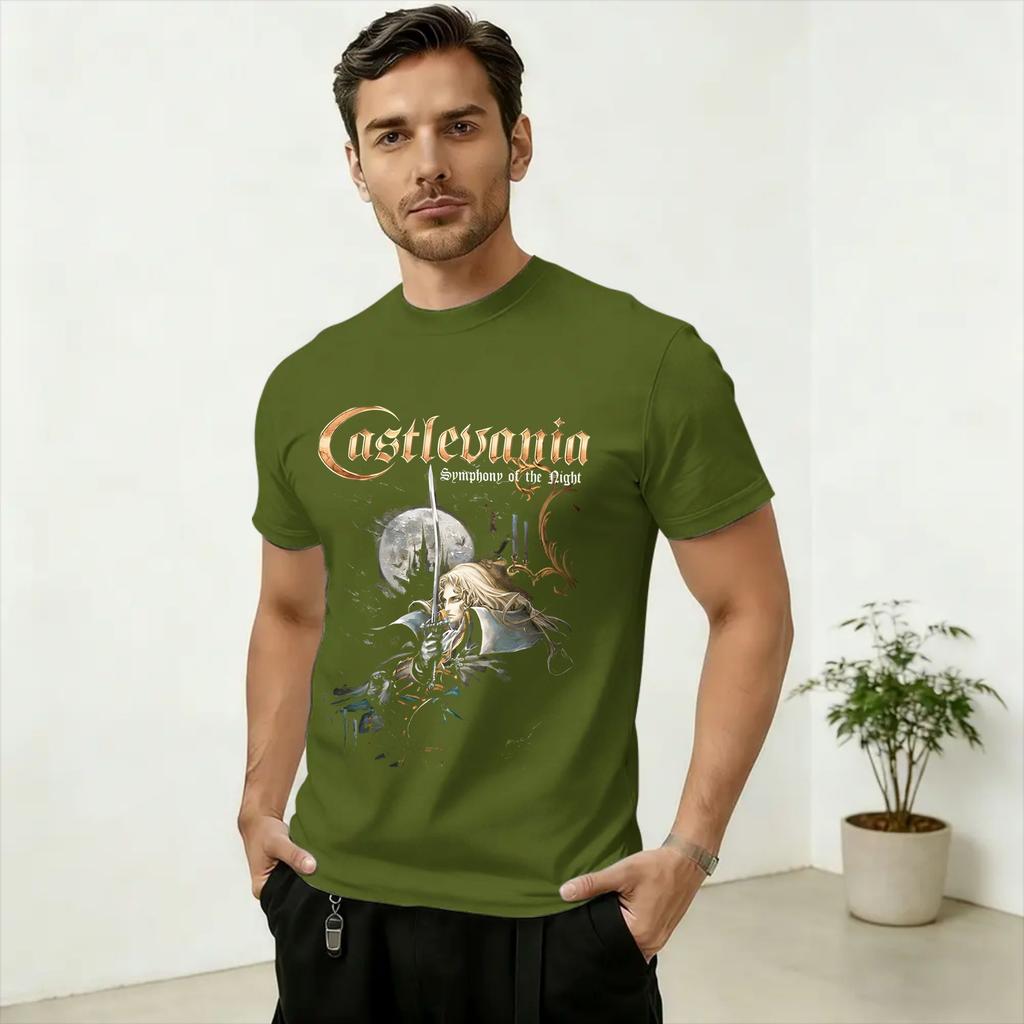 Unisex TShirt Castlevania Symphony Of The Night Funny Pure Cotton Tees Short Sleeve T Shirts Round Collar Clothes Summer