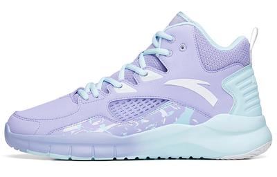 Men's Sneakers ANTA Star Trail 4 Basketball Shoes Men's High-top Light Purple/Glacier Blue
