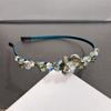 Bohemian Crystal Flower Rhinestone Handmade Hairband Headband Adult Hair Accessories Hair Jewley