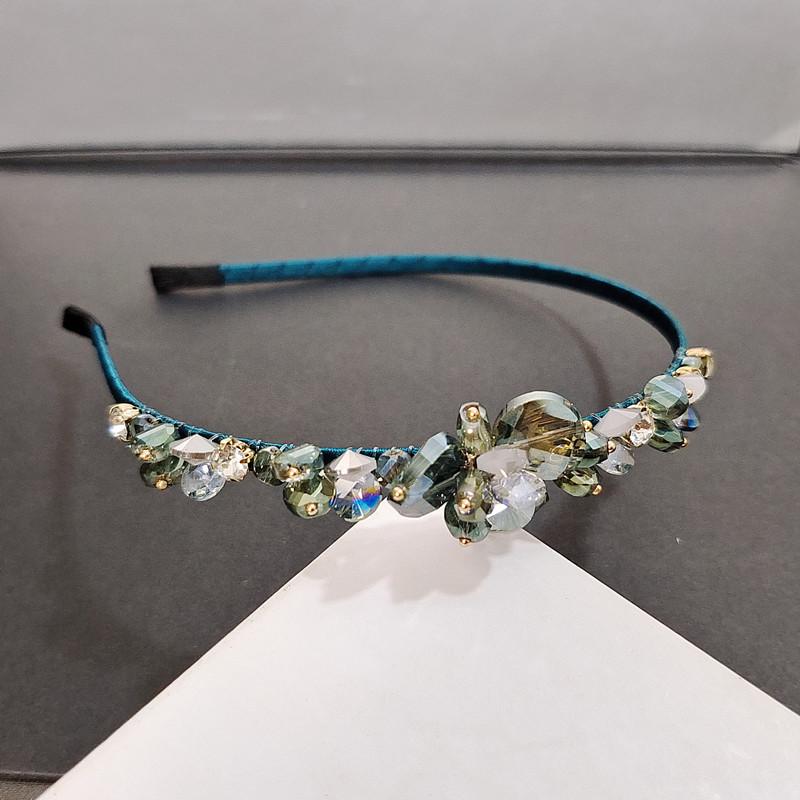 Bohemian Crystal Flower Rhinestone Handmade Hairband Headband Adult Hair Accessories Hair Jewley