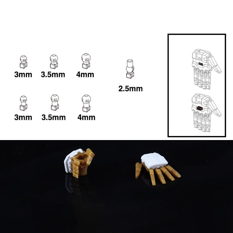 1 Pair Action Figures Building Claw Diy Accessories Movable Hand Set 3.0 Mg 1/100 1/144 Astray Red Frame Sazabi Ver.Ka Model