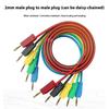 Gold Plate Banana Plugs Test Leads with 2mm Layer Lift Corrosion Resist for High Current 10amp 600V Electrical Testing