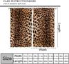 Leopard Print Curtains Brown Animal Fur Printed Lightweight Dcor Window Treatments Women Girls Bedroom Living Room Wildlife Curtain Polyester Ideal