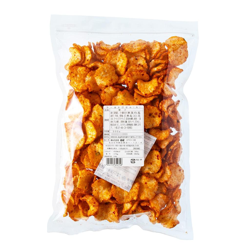 Spicy Kobo Chili Oil Shrimp Crackers with Commercial Use Snacks Senbei Rice Crackers Snacks Delicious and Spicy Rich Chili Oil Ebisen 300g (300g