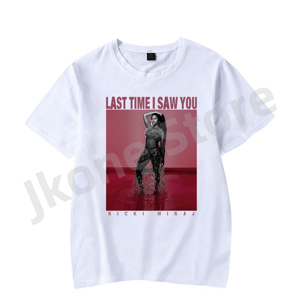 

Nicki Minaj Tshirts Ltisy Vintage Tee Last Time I Saw You Album Merch Print Unisex Fashion Funny Casual Short Sleeve S