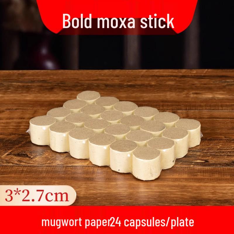 Extra Large Bold Moxa Stick with Pure Wool for Moxibustion Therapy - Aged Mugwort Coarse Stick.