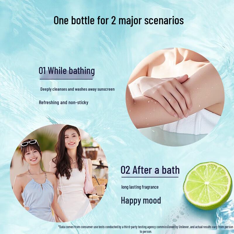 Lux Bubble Refreshing Shower Gel with Sea Salt Fragrance