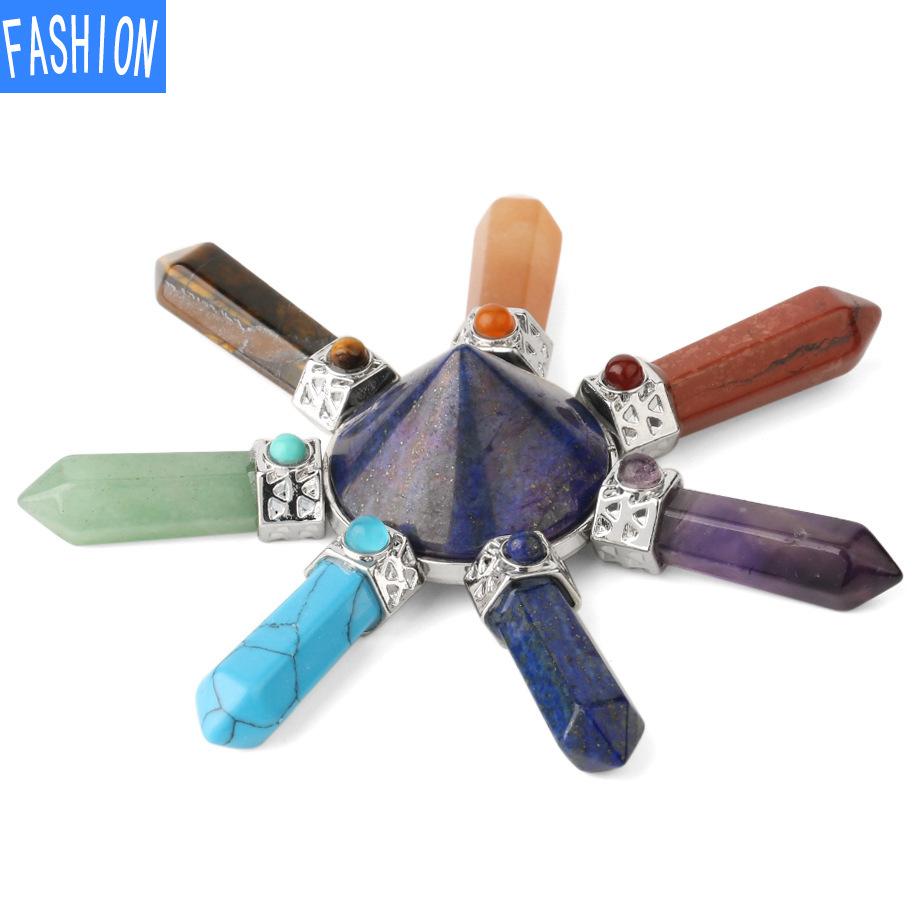 Biżuteria wahadło duszy stożek czakry obsydianowy wisiorek generator jogi uniwersalny naszyjnik dla mężczyzn i kobiet